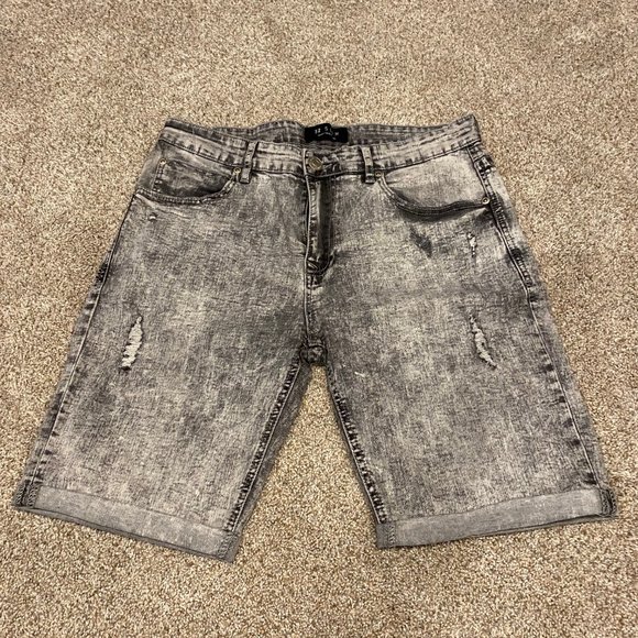 Men's jean shorts - Picture 1 of 2